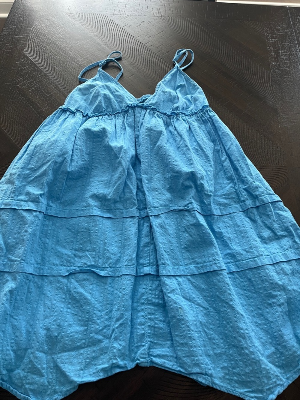 wild fable Light Blue Tiered Spaghetti-Strap Mini Dress
